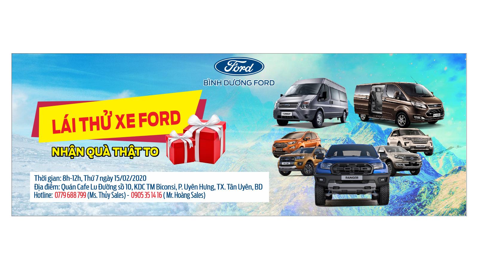 Ford B&igrave;nh Dương tổ chức chương tr&igrave;nh l&aacute;i thử xe ch&agrave;o xu&acirc;n mới